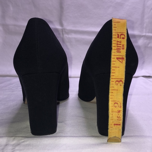 Sesto Meucci “Colette,” Black Fabric Heels/Pumps, W7.5 M, w/3.25” Heel - Picture 10 of 16
